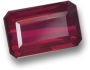 1,5-ct-Rubin im achteckigen Stufenschliff