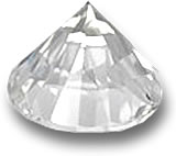 Goshenit-Edelstein im Brillantschliff