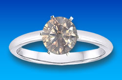 Diamant-Solitärring mit Krappenfassung