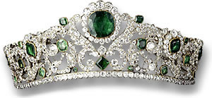 Smaragdgrüne Tiara der Herzogin von Angoulême