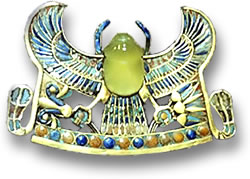 Edelstein-Brustskarabäus-Amulett