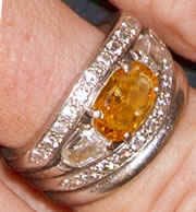 Der orangefarbene Diamantring von Königin Maxima