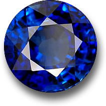 Blauer Saphir-Edelstein aus Sri Lanka