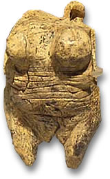 Venus von Hohle Fels, geschnitzt aus Mammutstoßzahn