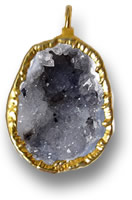 Achat-Geode-Anhänger