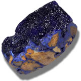 Azurit Drusy Edelstein