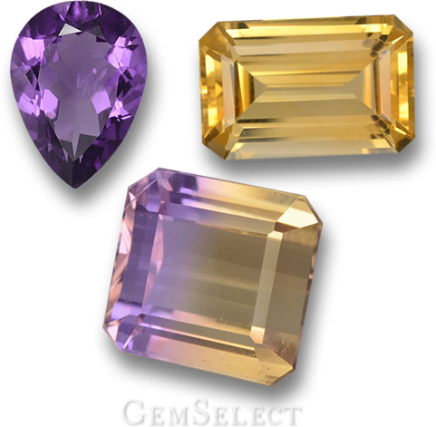 Amethyst, Citrin und Ametrin aus Bolivien