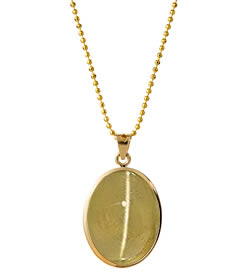 Chrysoberyll-Katzenauge-Anhänger