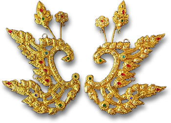 Ohrschmuck für klassischen Thai-Tanz