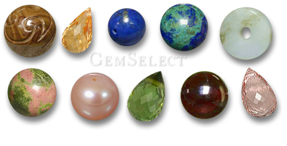 Farbige Edelsteinperlen von GemSelect