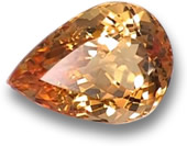 Goldener oranger Imperialtopas