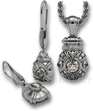 Moderner Silberschmuck