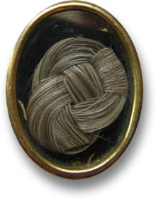 Jet Hair Trauerschmuck Anhänger