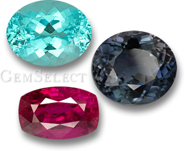 Paraiba, Indicolite und Rubellite Turmalin