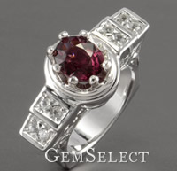 Rhodolith-Granat-Ring Garnet Gemstone Rings