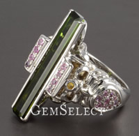 Turmalin-Silberring Buy Tourmaline Gems