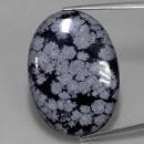 Weitere Schneeflocken-Obsidian-Cabochons ansehen Snowflake Obsidian Cabochon