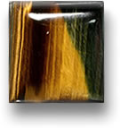 Quadratischer Falkenauge-Cabochon