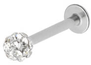 Weißer Zirkon in Edelstahlschmuck
