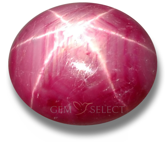 Sternrubin-Edelsteine von GemSelect – großes Bild
