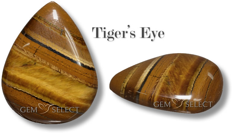 Ein Foto von Tigerauge-Edelsteinen von GemSelect – Großes Bild