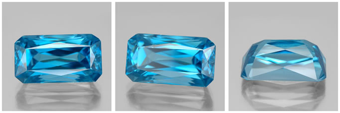 Erstklassiger blauer Zirkon von GemSelect Top Grade Blue Zircon from GemSelect