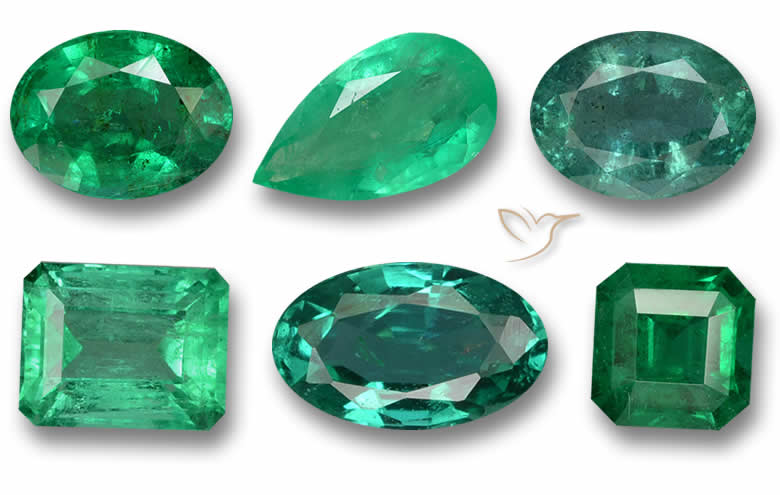 1-2 Carat Emerald Gemstones - Natural, Certified