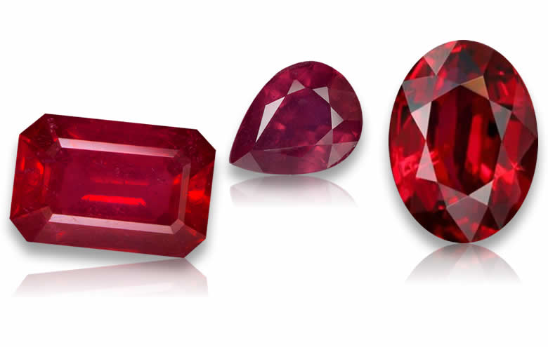 1-2 Carat Ruby Gemstones: Natural Rubies in Round, Oval and Emerald Cuts, Wholesale 1-2 Carat Rubies