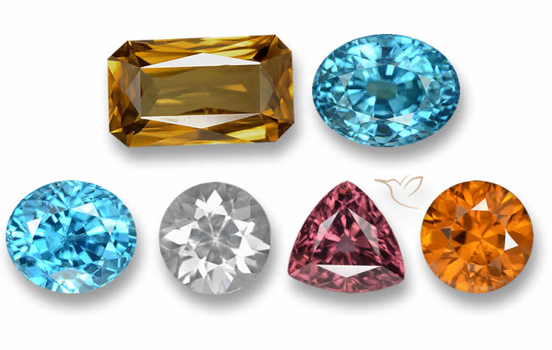 3-5 Carat Zircon - Natural, Certified Loose Gems