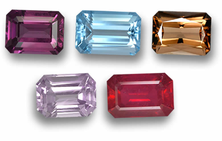 7x5 mm Emerald Cut Gemstones: Calibrated, precious and semi-precious Gems, Wholesale 7x5 mm Emerald Cut Gems