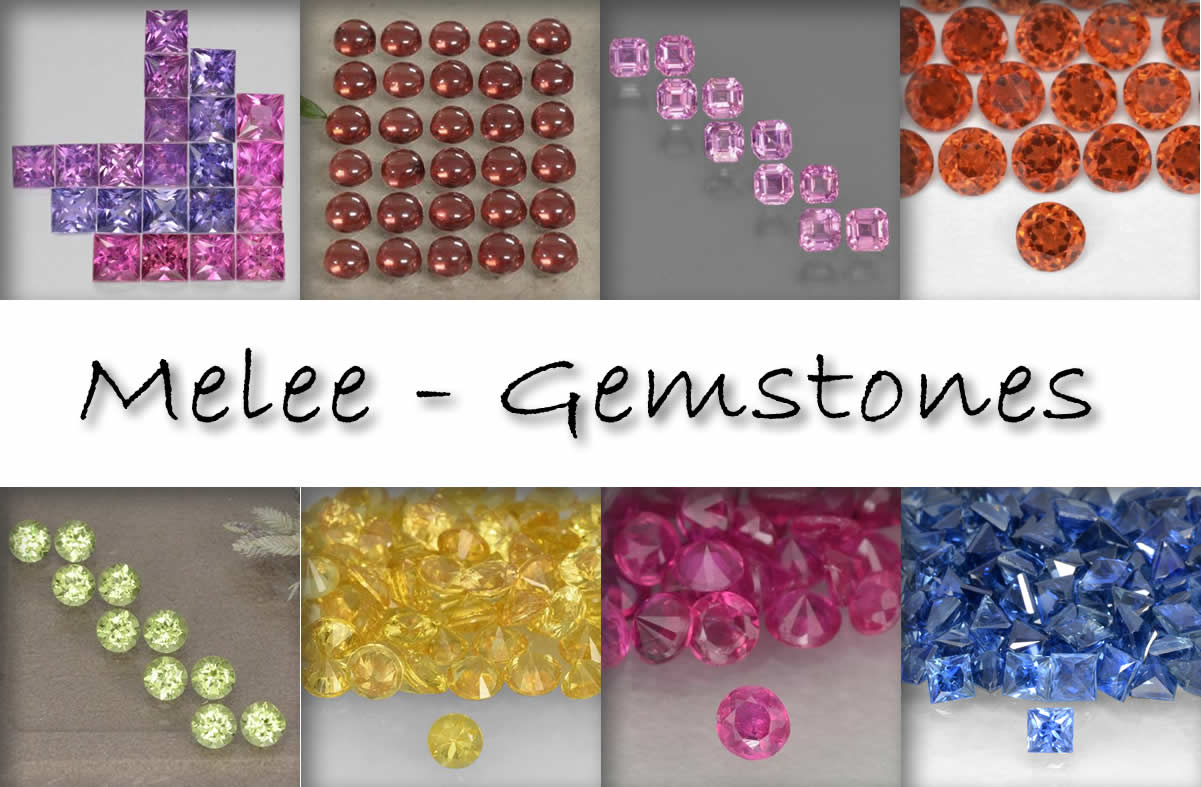 Natürliche, lose Steine und Akzentsteine für Schmuckdesigns