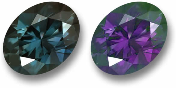 Loser Farbwechsel-Saphir zu verkaufen