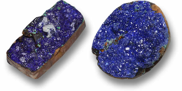 Lose Druzy Azurit zu verkaufen