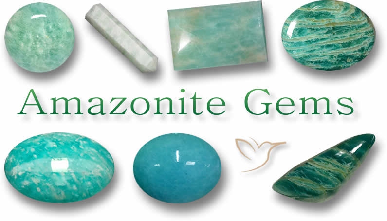 Natürliche Amazonit-Edelsteine