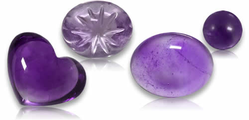 Geschäft Amethyst Cabochon Edelsteine
