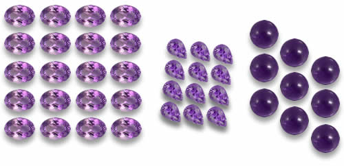 Geschäft Amethyst Lose Edelsteine