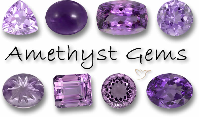 Natürliche Amethyst-Edelsteine