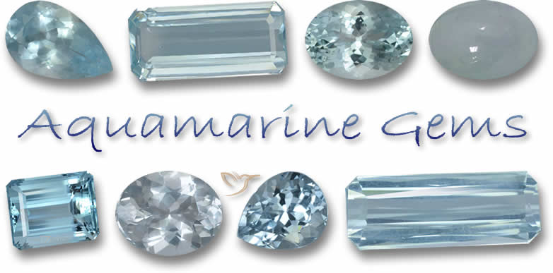 Natürliche Aquamarin-Edelsteine