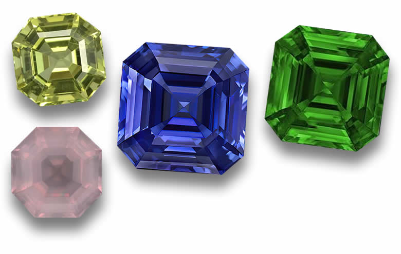Loose Asscher Cut Gemstones: Sapphires, Rubies, Emeralds and More, Wholesale Asscher Cut Gems