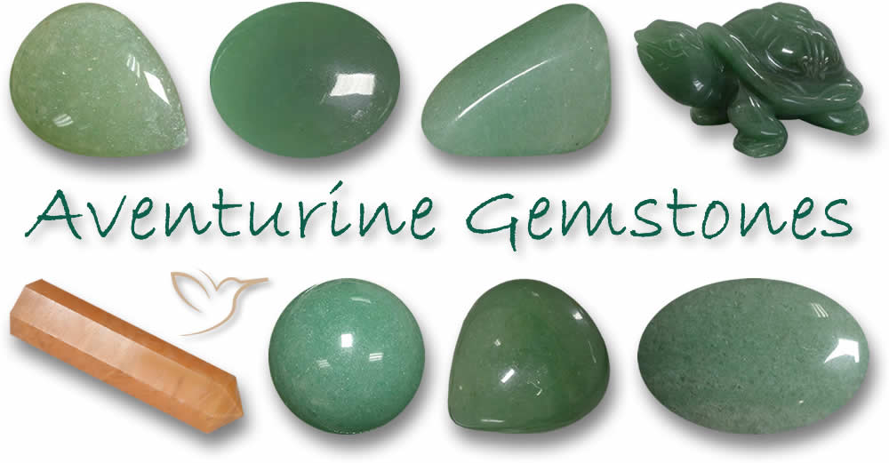 Natürliche Aventurin-Edelsteine