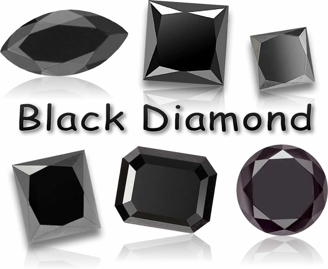 Zertifizierte schwarze Diamant-Edelsteine von GemSelect
