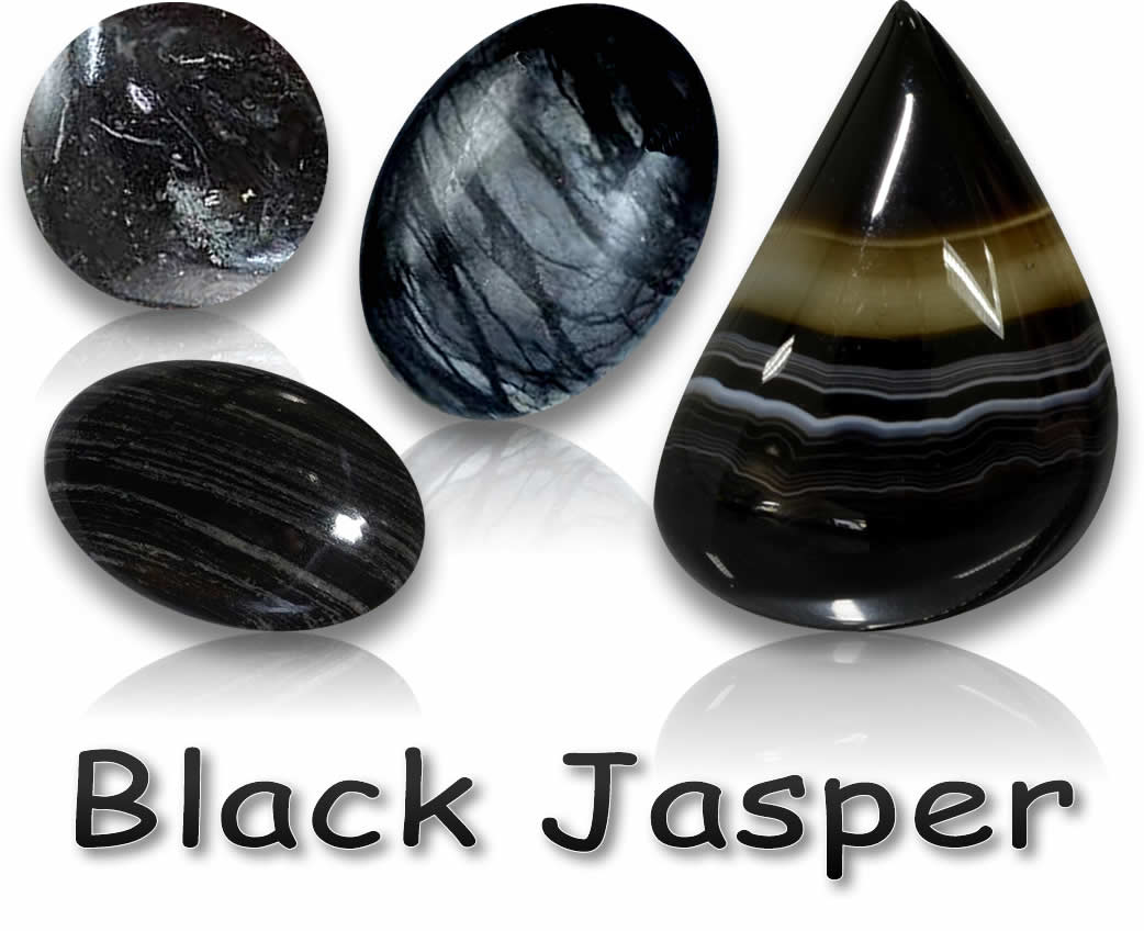 Kaufen Sie schwarze Jaspis-Edelsteine