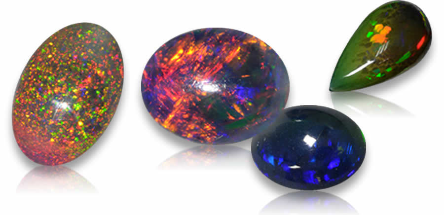 Schwarze Opal-Edelsteine