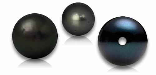 Natürliche schwarze Perlen-Edelsteine