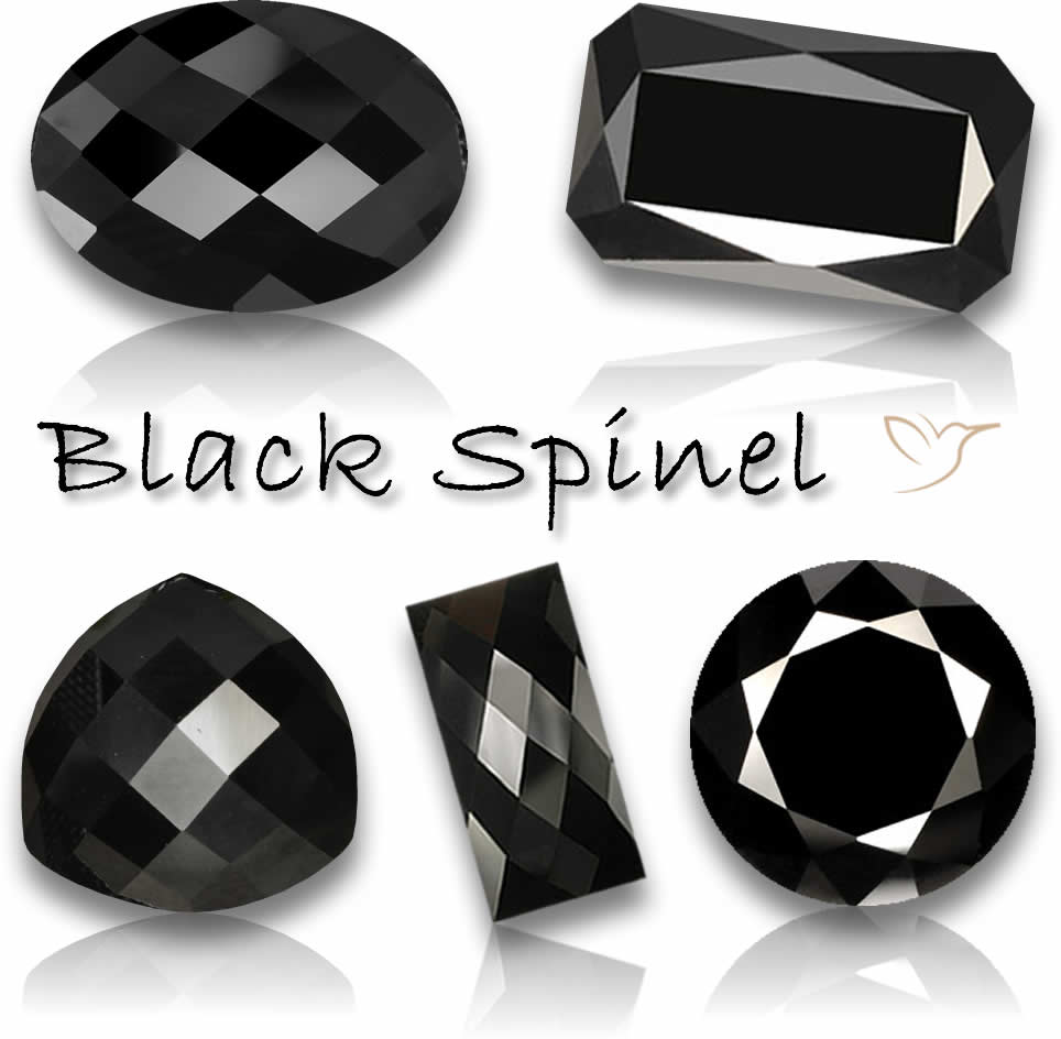 Schwarze Spinell-Edelsteine zu verkaufen