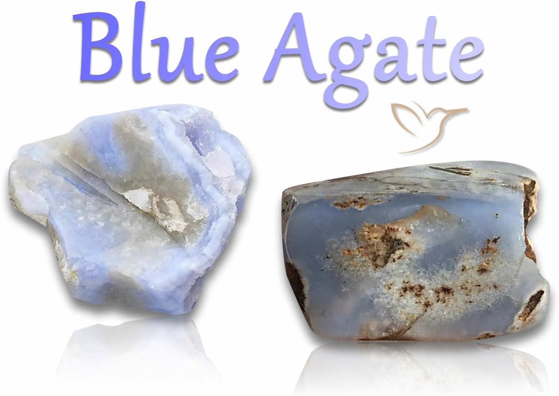 Blaue Achat Rohsteine