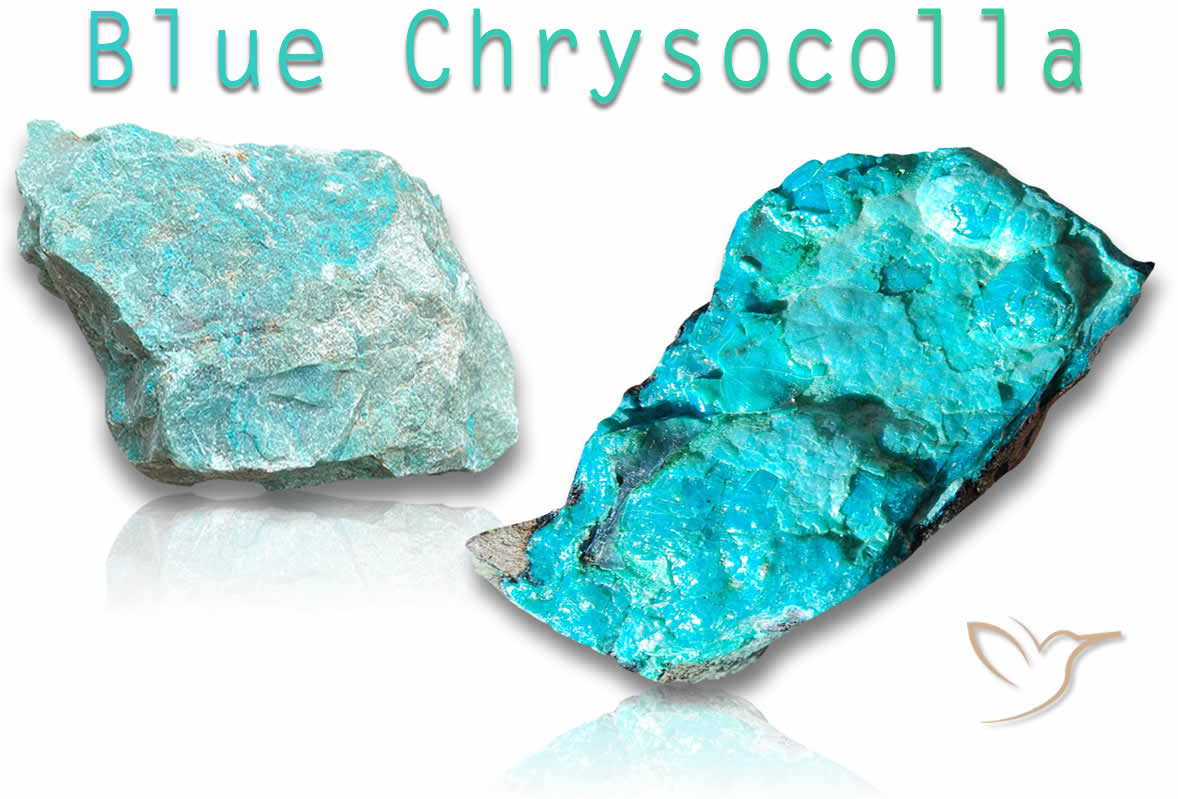 Blaue Chrysokoll Rohsteine