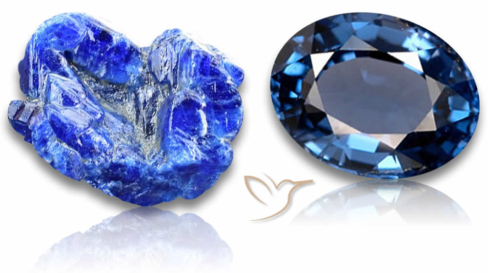 Natürliche blaue Spinell-Edelsteine