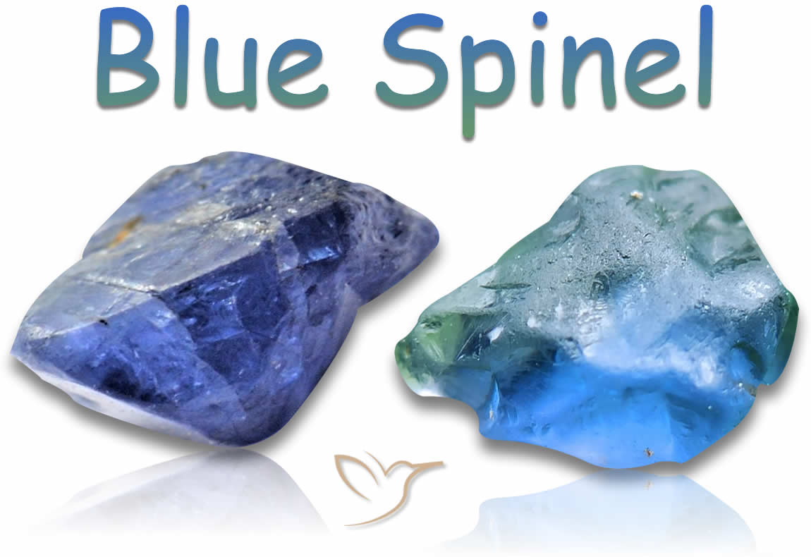 Blaue Spinell Rohsteine