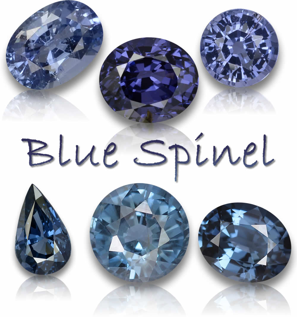 Natürliche blaue Spinell-Edelsteine